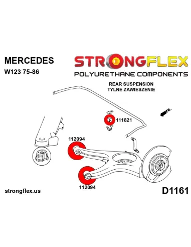 111821A: Rear anti roll bar bush SPORT