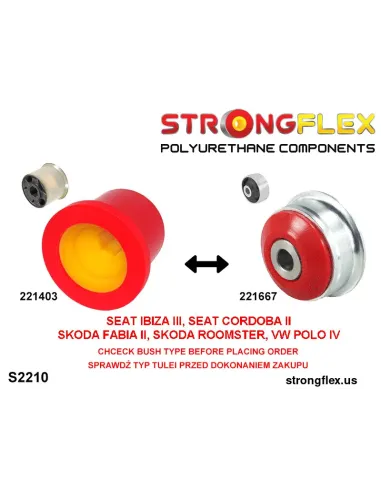 226223A: Front suspension bush kit SPORT