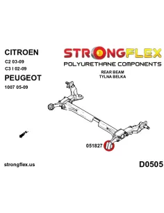 051827B: Rear beam bush 2