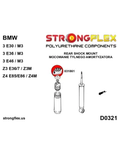 031861A: Rear shock mount SPORT 2