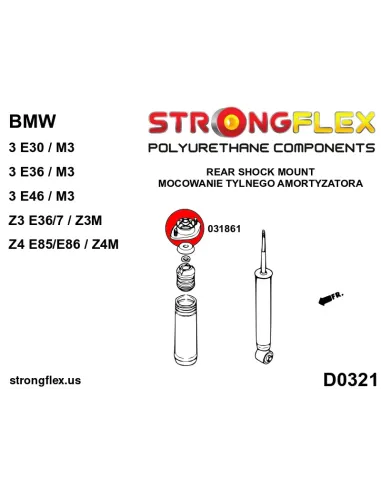 031861A: Rear shock mount SPORT