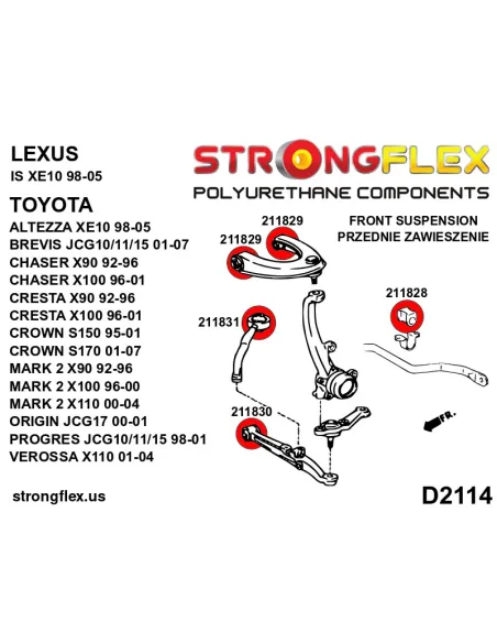 211830A: Front lower arm bush SPORT
