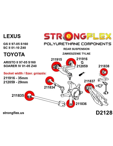 211835B: Rear trailing arm front bush