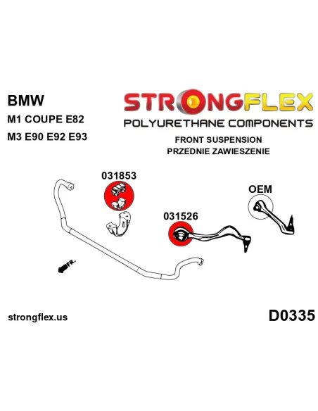 036230A: Full suspension bush kit SPORT
