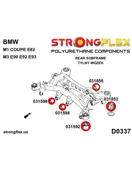 036230A: Full suspension bush kit SPORT