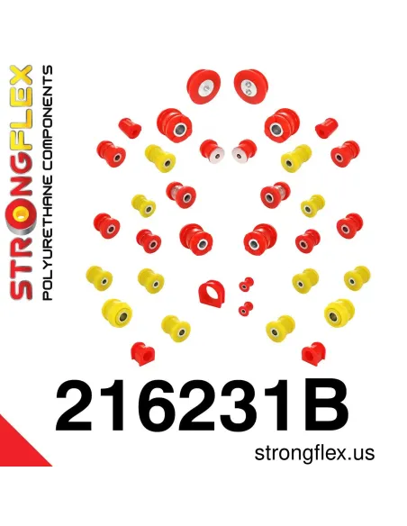 216231B: Full suspension polyurethane bush kit