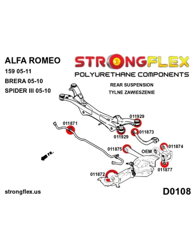 011872B: Rear trailing arm - front bush