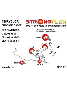 111819A: Rear control arm - outer bush SPORT 2