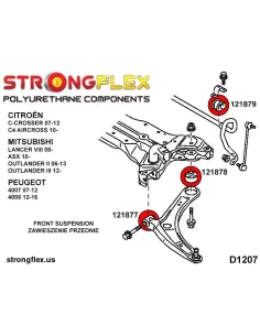 081338A: Outer arm to hub bush and inner track arm bush SPORT 2