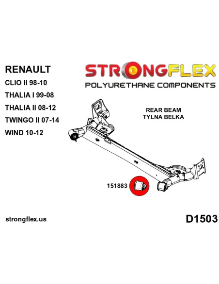 151883B: Rear beam bush