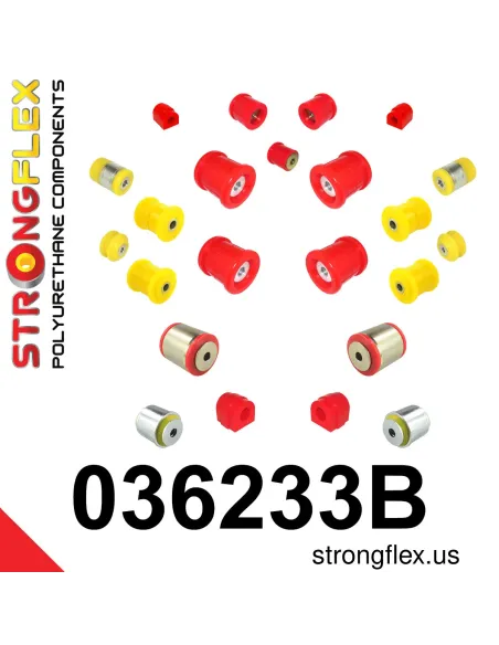 036233B: Full suspension bush kit E39 Sedan
