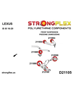 211884B: Front upper arm bush 2