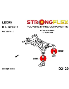 211894B: Rear beam - rear bush 2