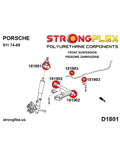 181903A: Front anti roll bar bush SPORT 2