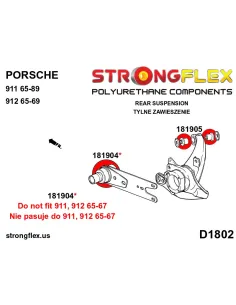 181904B: Rear arm - outer bush 2