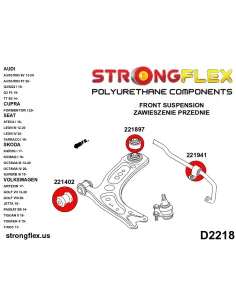 211844A: Rear track control arm Inner bush SPORT