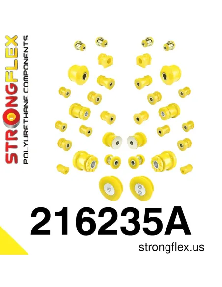 216235A: Full suspension polyurethane bush kit SPORT