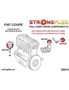 061922B: Engine mount Fiat Coupe Turbo R5 220PS 2