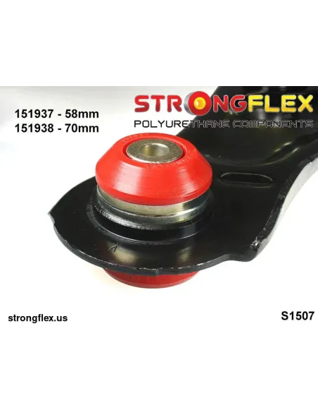 151937B: Front lower arm - rear bush 58mm