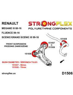 111819B: Rear control arm - outer bush 2