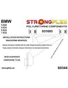 036173A: Full suspension bush kit SPORT 2