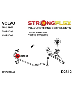 211836A: Rear trailing arm rear bush SPORT