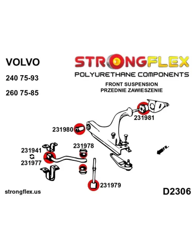 231941B: Front anti roll bar bush