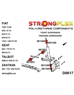 061953A: Front wishbone - inner bush SPORT 2