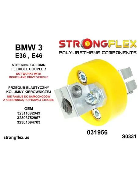 031956A: Steering column flexible coupler SPORT