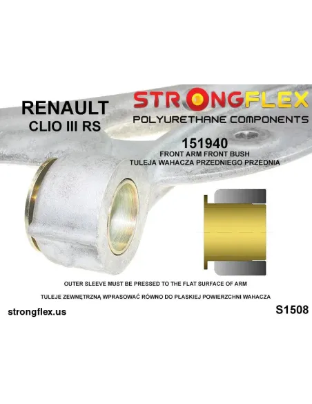 151940A: Front control arm - front bush SPORT
