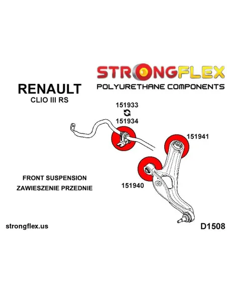 151941B: Front control arm - rear bush