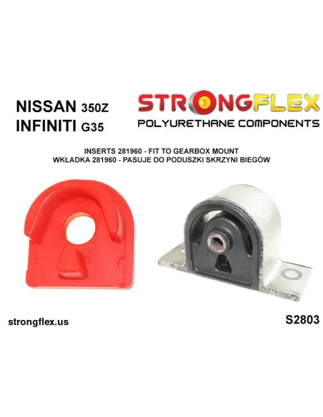 281960A: Gearbox mount inserts SPORT
