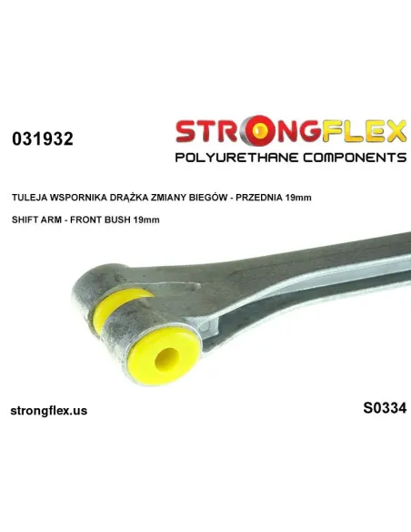 031932A: Shift arm - front bush (oval) 19mm SPORT