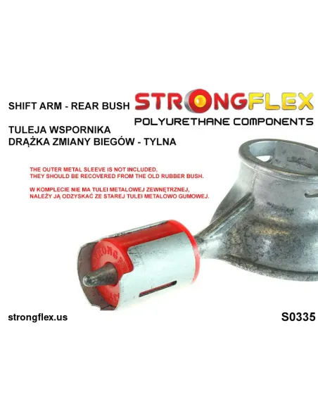 031933A: Shift arm - rear bush SPORT