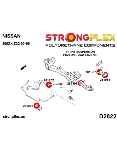 286218A: Full suspension bush kit SPORT