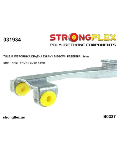 031934A: Shift arm - front bush (oval) 14mm SPORT