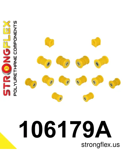 106179A: Rear suspension bush kit SPORT
