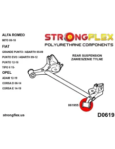 061955B: Rear beam bush 69,5mm 2