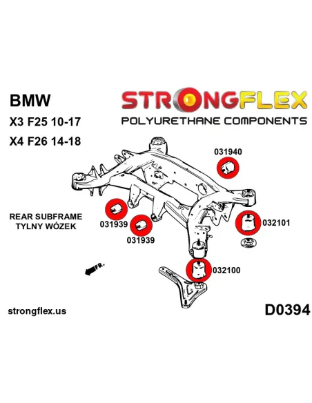 031940B: Rear diff mount - rear bush