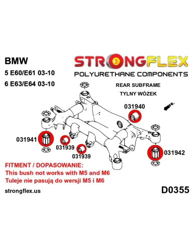 031942B: Rear subframe – rear bush