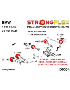 281268B: Rear anti roll bar bush