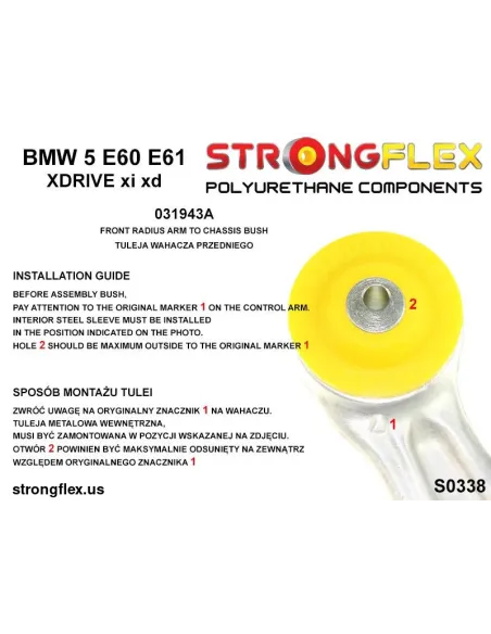 036249A: Full suspension polyurethane bush kit SPORT