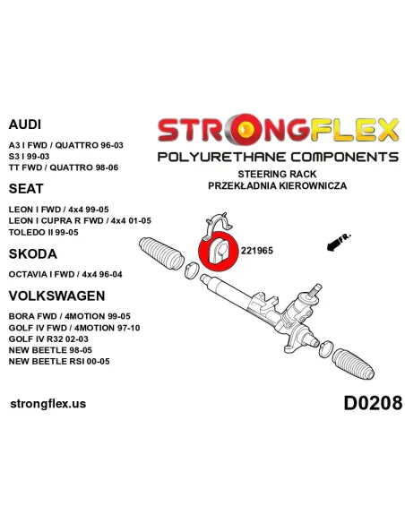 226121A: Full suspension bush kit SPORT