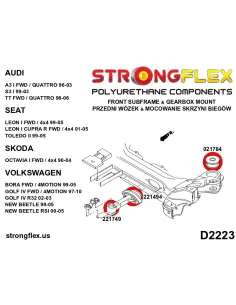 271620A: Steering rack mount bush SPORT