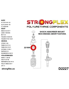 271620A: Steering rack mount bush SPORT 2