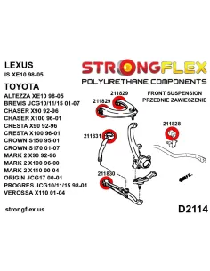 216241A: Full suspension bush kit SPORT 2