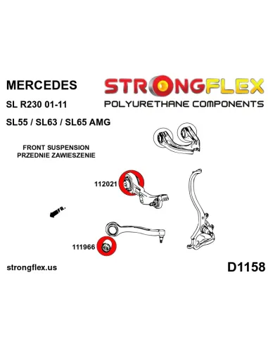 111966A: Front suspension - front bush SPORT