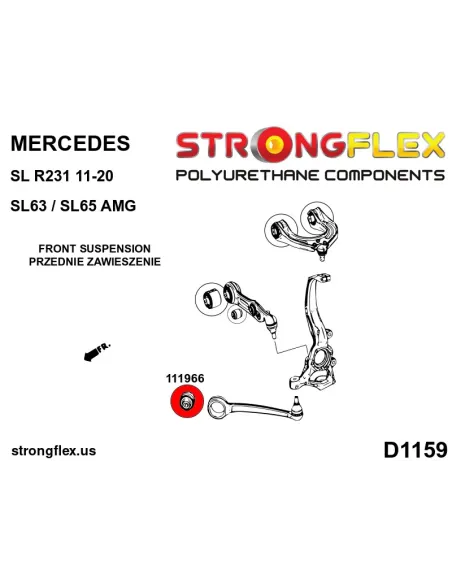 111966A: Front suspension - front bush SPORT