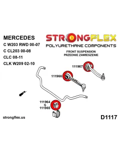 111967A: Front suspension - rear bush SPORT 2
