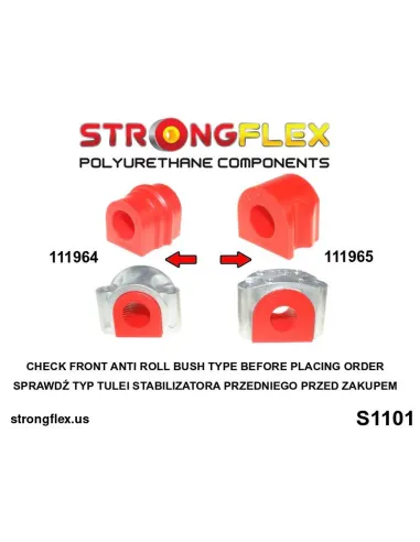 116241B: Front suspension bush kit